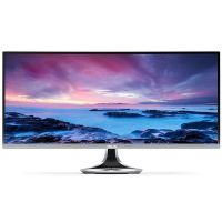华硕(ASUS)MX34VQ 34英寸曲面UWQHD高清 窄边框QI无线充电显示器