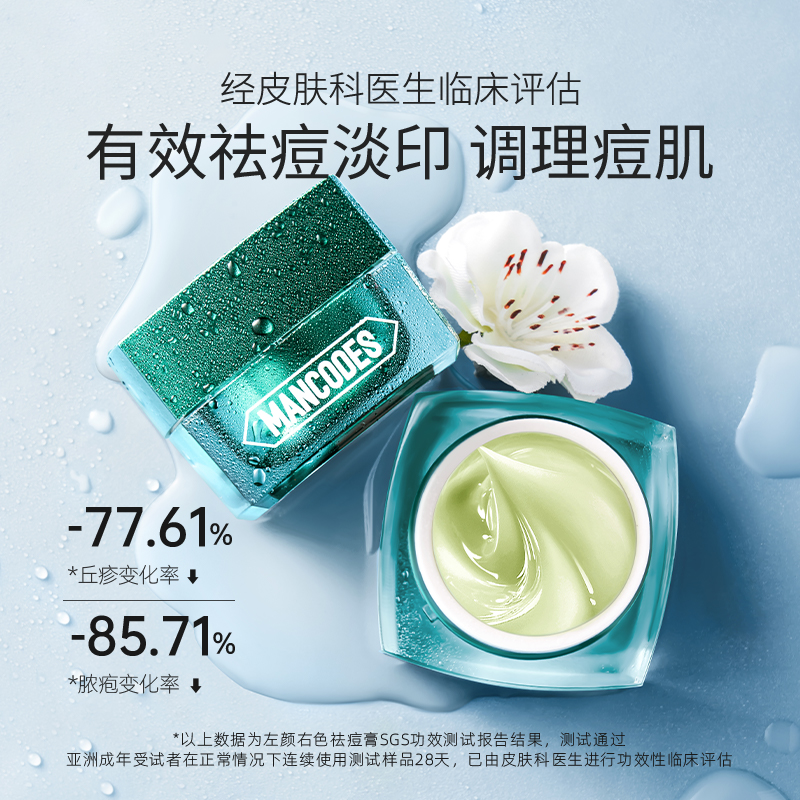左颜右色祛痘膏10g高清大图