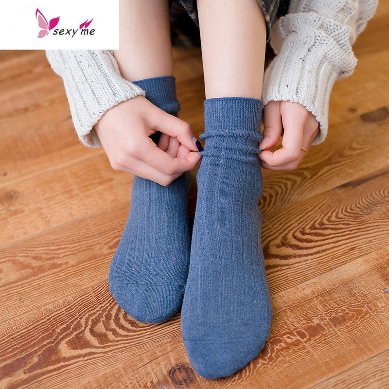 袜子女中筒袜日系ins潮袜纯色女士棉袜夏薄款长袜韩版百搭堆堆袜fish