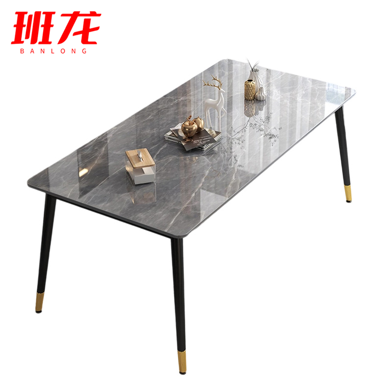 班龙岩板餐桌E4张高清大图