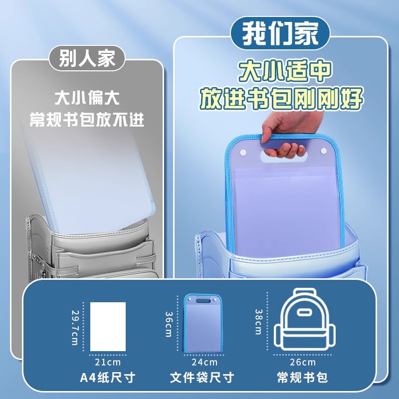 [补贴10%]a4资料册手提式风琴文件夹试卷收纳袋文件袋高中生多层竖式分层科目分类书夹风琴包初中生透明卷子整理神器大高清大图