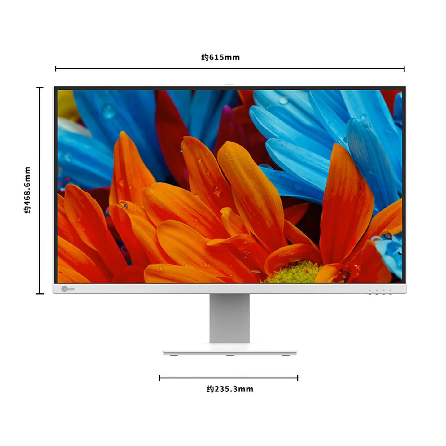 联想(Lenovo) 来酷Lecoo 一体台式机电脑27英寸(R5-7430U 16G内存 512GB SSD 无线键鼠 正版win11) 白色高清大图