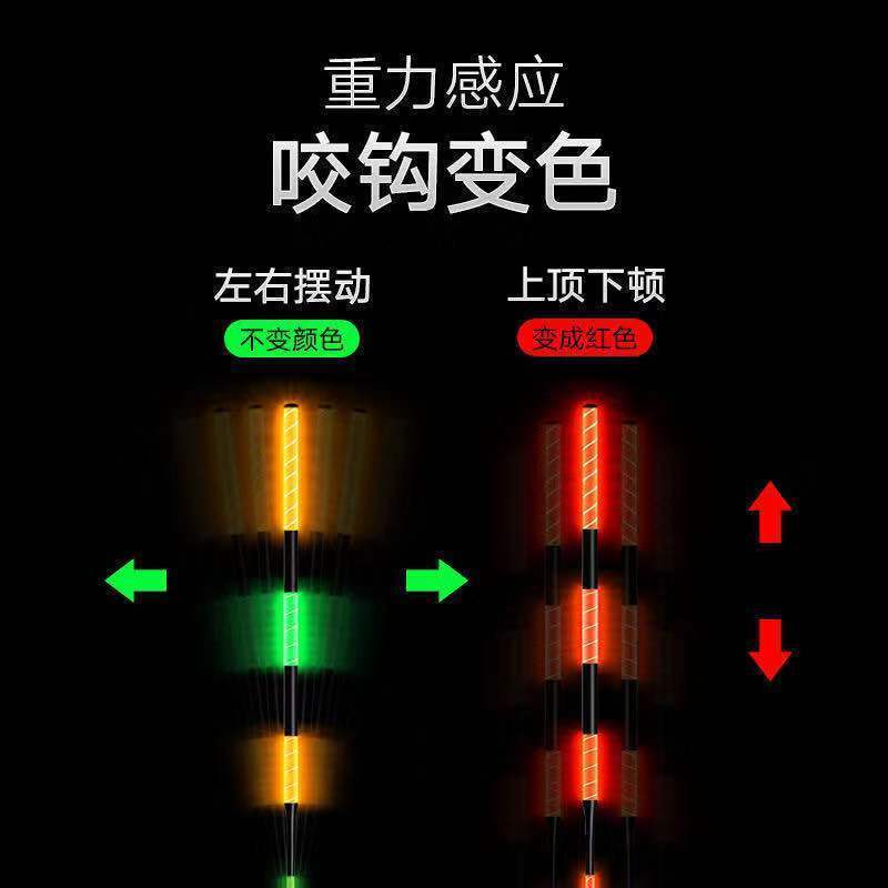大物夜光鱼漂巨物电子漂大吃铅鱼漂亮尾变色日夜两用远投大浮力