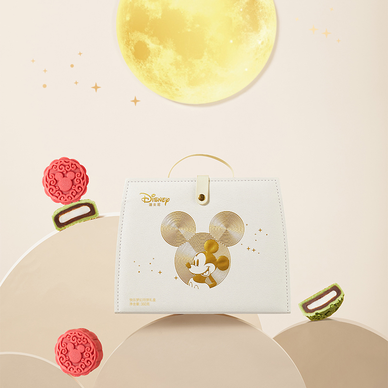 迪士尼（DISNEY）快乐梦幻 月饼礼盒 中秋送礼 糕点零食 6粒装360g/盒
