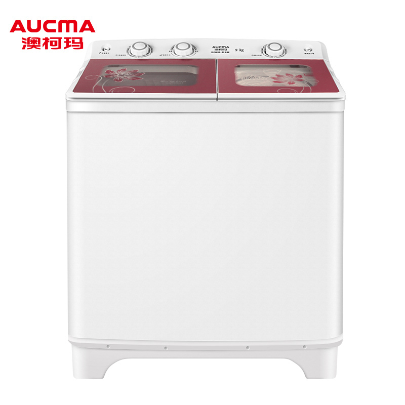 澳柯玛(AUCMA)9公斤半自动双缸洗衣机 家用大双缸 XPB90-2158S (玫瑰金)