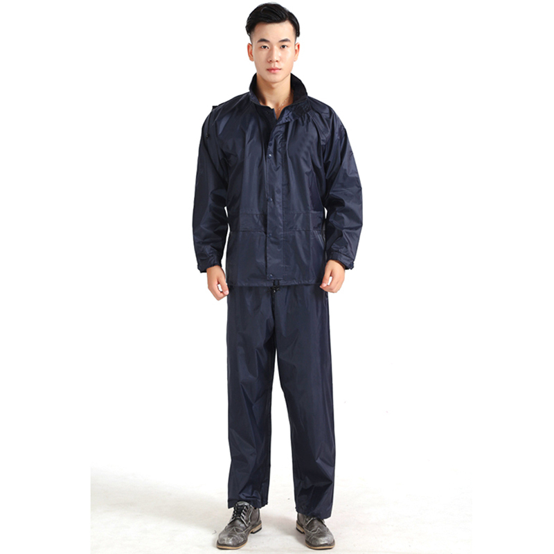 桂安防风防雨男式分体式成人加厚双层薄款雨衣秋冬水衣套装（ M L XL XXL XXXL码可选）
