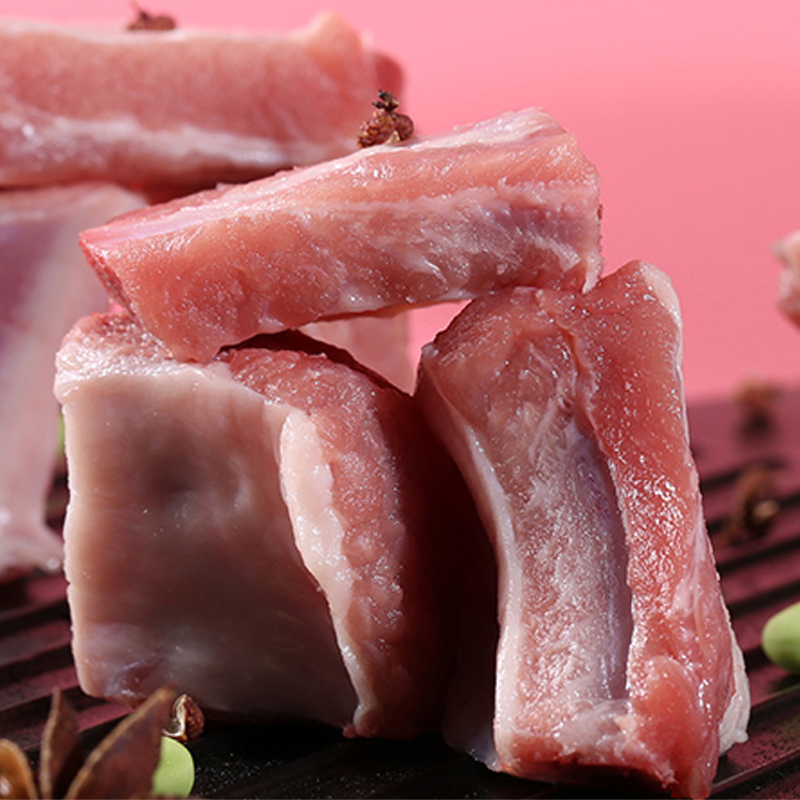 雨润 猪肋排400g/袋 原装进口新鲜猪肉 生鲜速冻