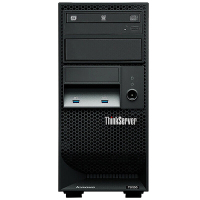 联想服务器主机ThinkServer TS250 E3-1225V6 8G内存 1T sata*2 DVD 单电源 键鼠