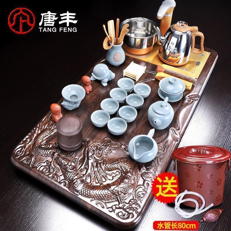 家柏饰(CORATED)茶盘套装家用整套沏茶功夫茶具现代简约电磁炉一体茶台全自动高清大图