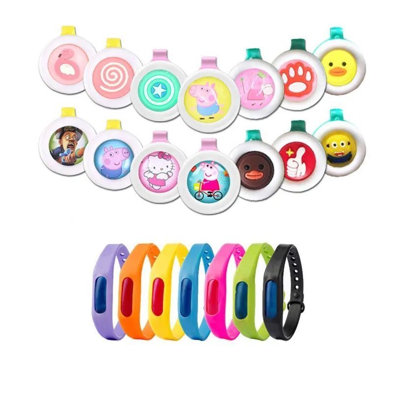 户外旅行驱蚊扣成人携带同款婴幼儿童驱蚊手环驱蚊手表防叮咬|手环+驱蚊扣 5个