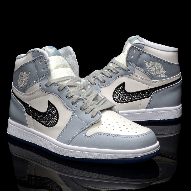 aj1黑曜石烟灰小迪奥樱花粉空军一号正品正版aj1男鞋小迪奥联名篮球鞋