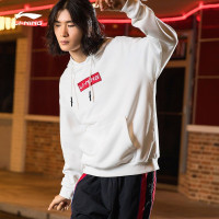 李宁运动卫衣男女同款2022秋季新款连帽长袖宽松休闲男上衣T恤运动服女情侣款卫衣
