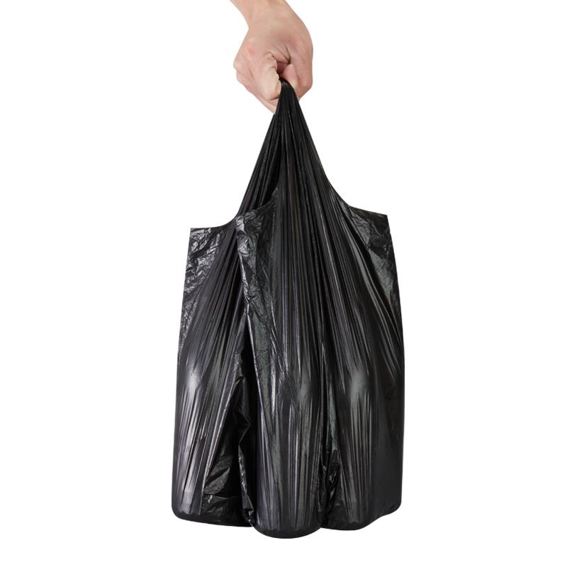 史泰博 加厚背心垃圾袋 30只/卷 45x60cm 黑色高清大图