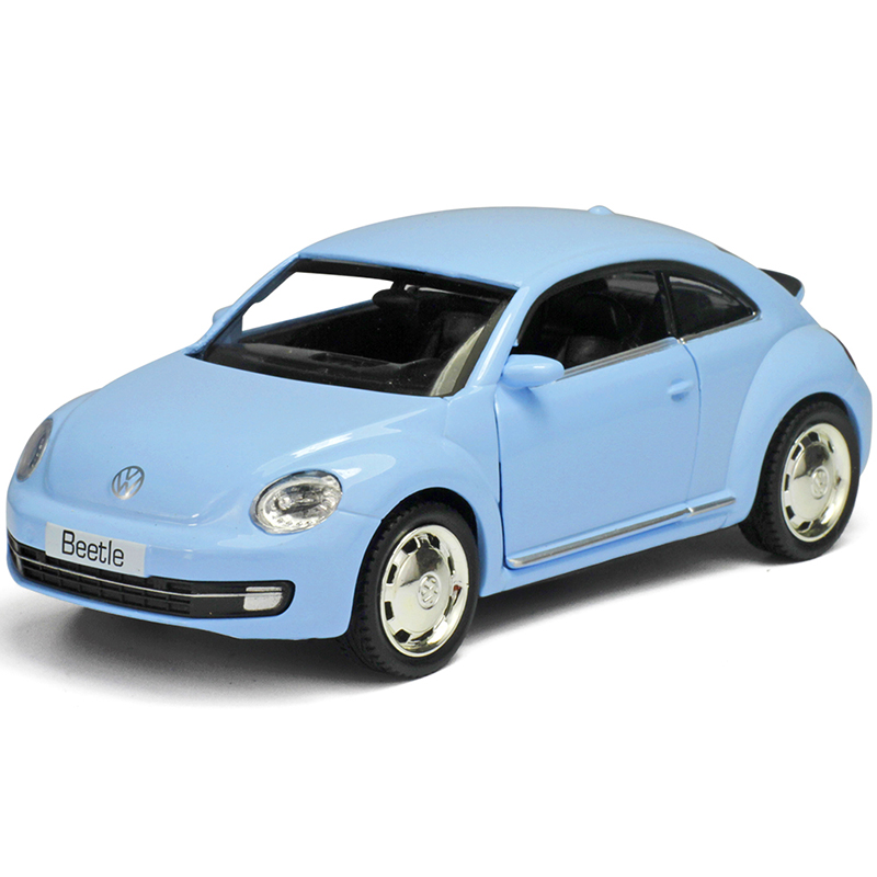 玩具车136大众甲壳虫2012跑车越野车合金车模型轿车汽车玩实色蓝色
