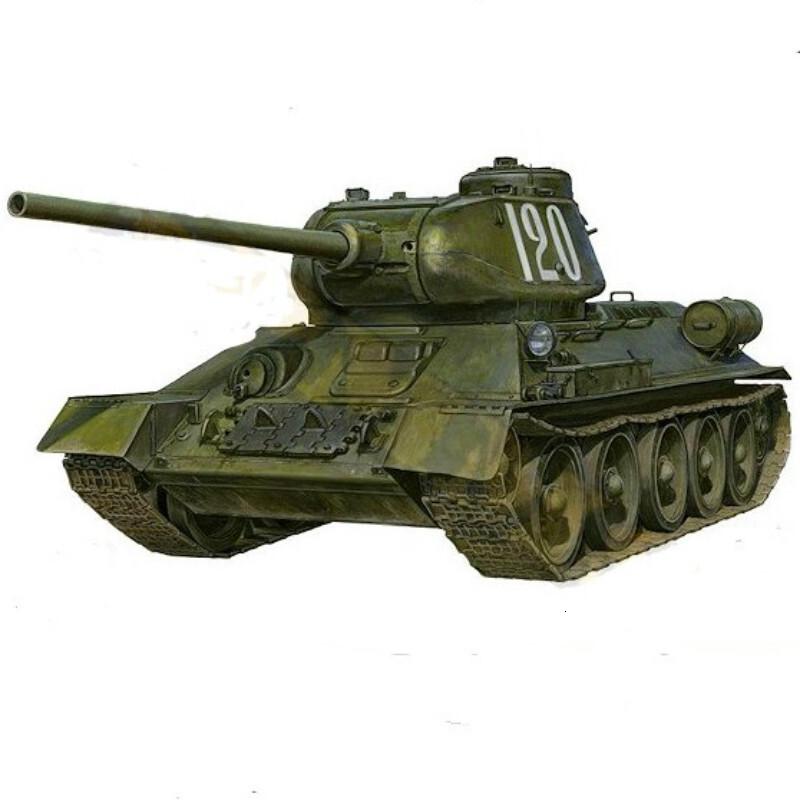 小号手 拼装军事模型 1/48苏联t34/85中型坦克 带全内构 84807 静态