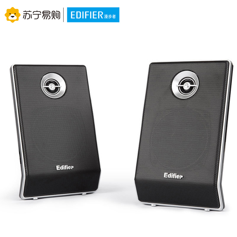 Edifier/漫步者 R301T北美版 2.1声道 木质 电脑音箱 台式电脑低音炮 笔记本音响 黑色