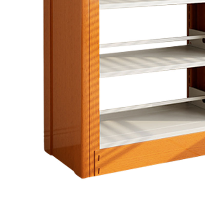 臻远ZY4072631 钢制书架黄色资料架 双面6层一列一组 1000*450*2000mm高清大图