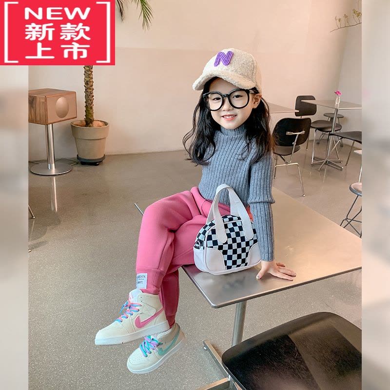 可莉允女童针织毛衣儿童冬装2022新款宝宝针织衫保暖套头上衣洋气打底衫图片