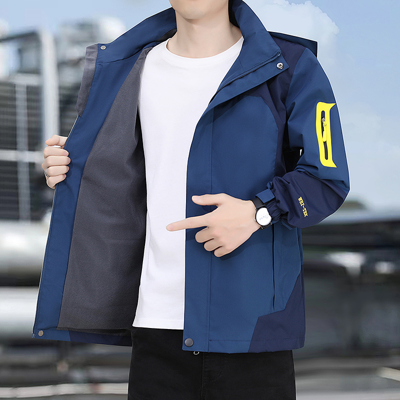 伊夫狼爪(YIFULANGZHUA)2023户外三合一冲锋衣秋冬户外情侣登山服男女同款外套夹克