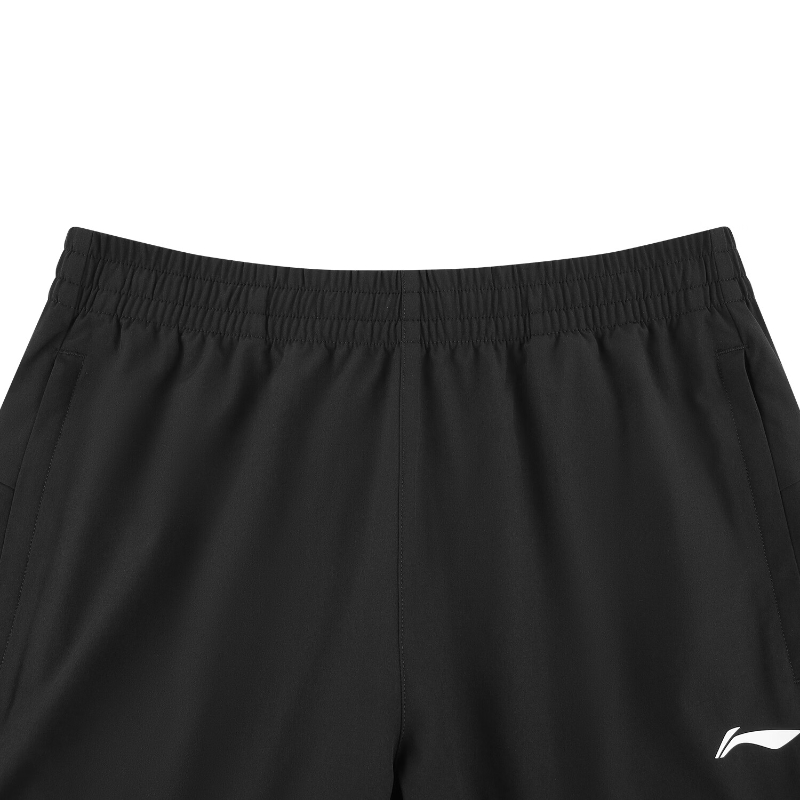 李宁(LI-NING)男款舒适运动长裤 AYKWB55-1黑色高清大图