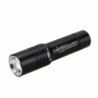 康铭 LED15W强光手电筒含两节电池+充电器-黑色(单位:把)