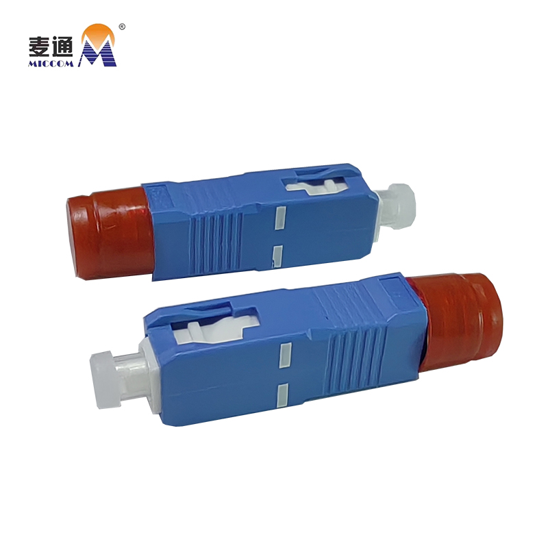 麦通光纤适配器 电信级 阴阳转接法兰盘公母适配器 FC母头转SC公头/个高清大图