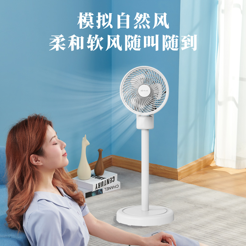 先锋电风扇小型立式空气循环扇落地风扇地台两用风扇落地扇 青衫S12-机械高清大图