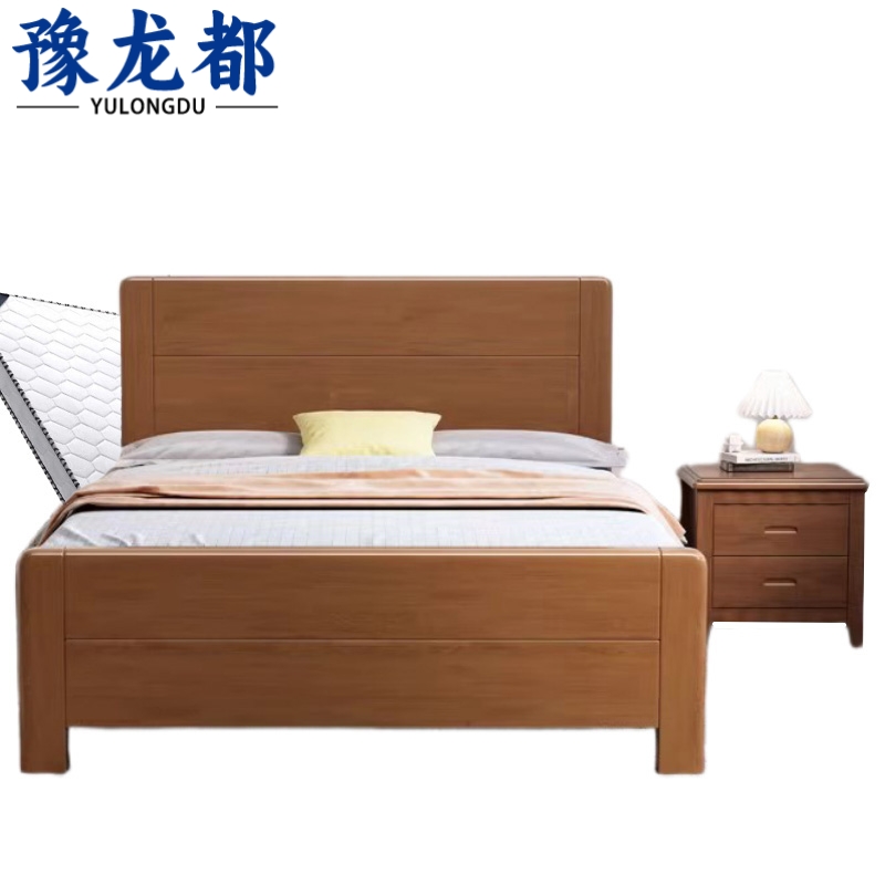 豫龙都床头柜床垫床1.5m套