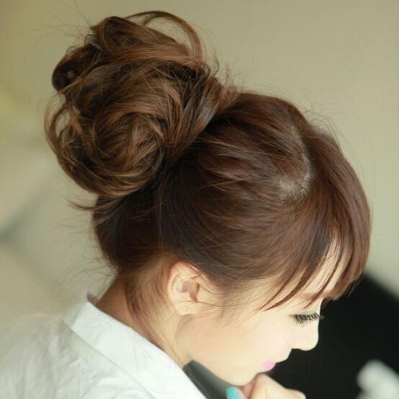 韩国丸子头盘发棒布艺美发棒盘发器套装海绵盘发神器大号