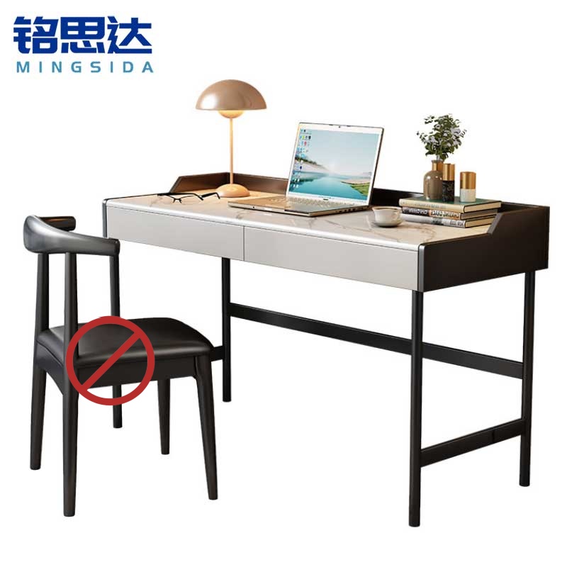铭思达岩板书桌高清大图