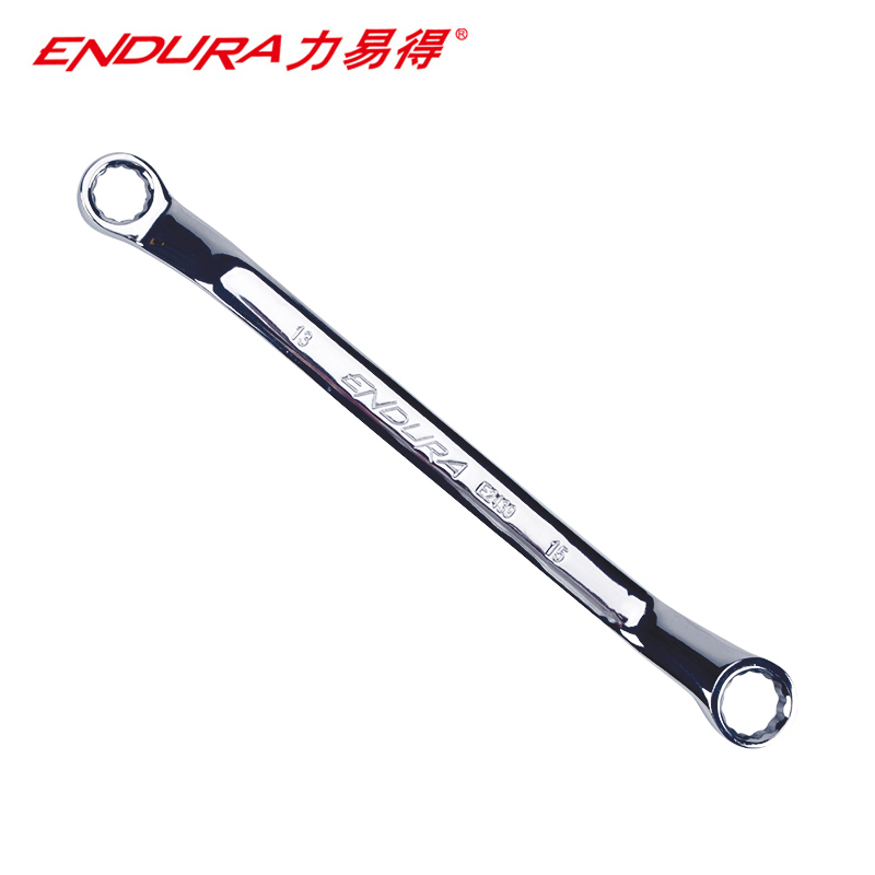 力易得(ENDURA)全抛光铬钒钢双头梅花扳手 22*24mm 货号E2447