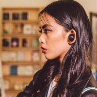 铁三角(audio-technica)ATH-CKR7TW (黑色)入耳式真无线耳机 蓝牙5.0