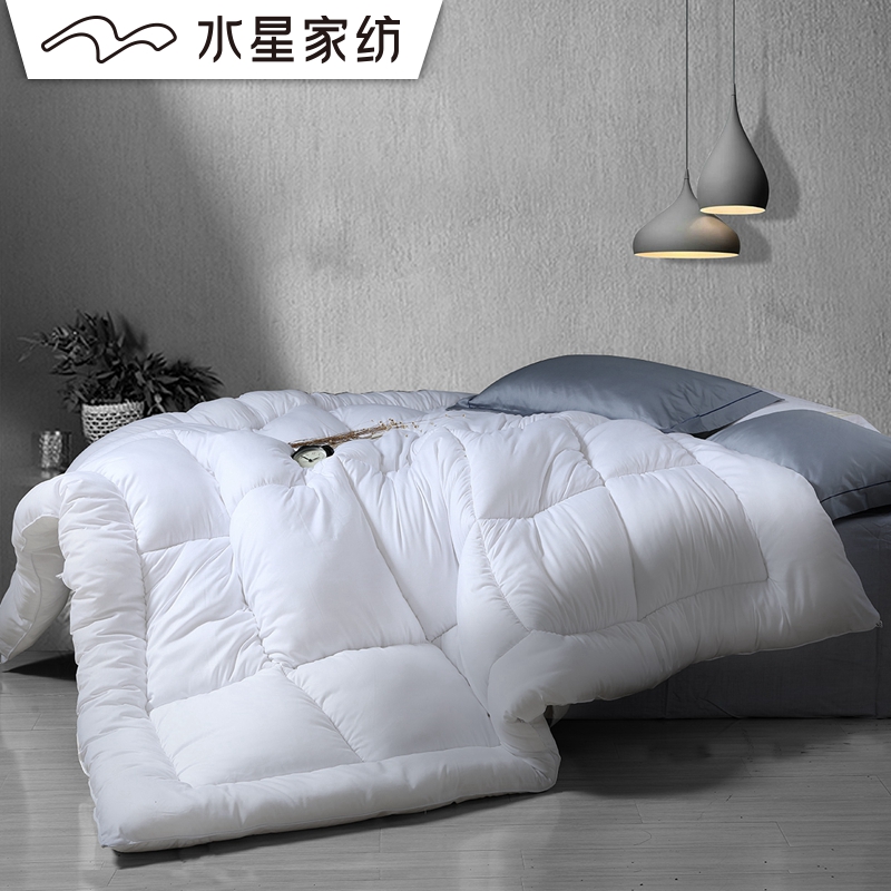 水星家纺 爱丽雅抗菌七孔冬被 冬天被芯单双人保暖被