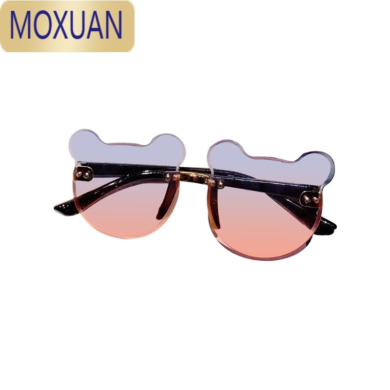 moxuan宝宝眼镜儿童太阳镜偏光男女童炫酷时尚卡通可爱小熊墨镜