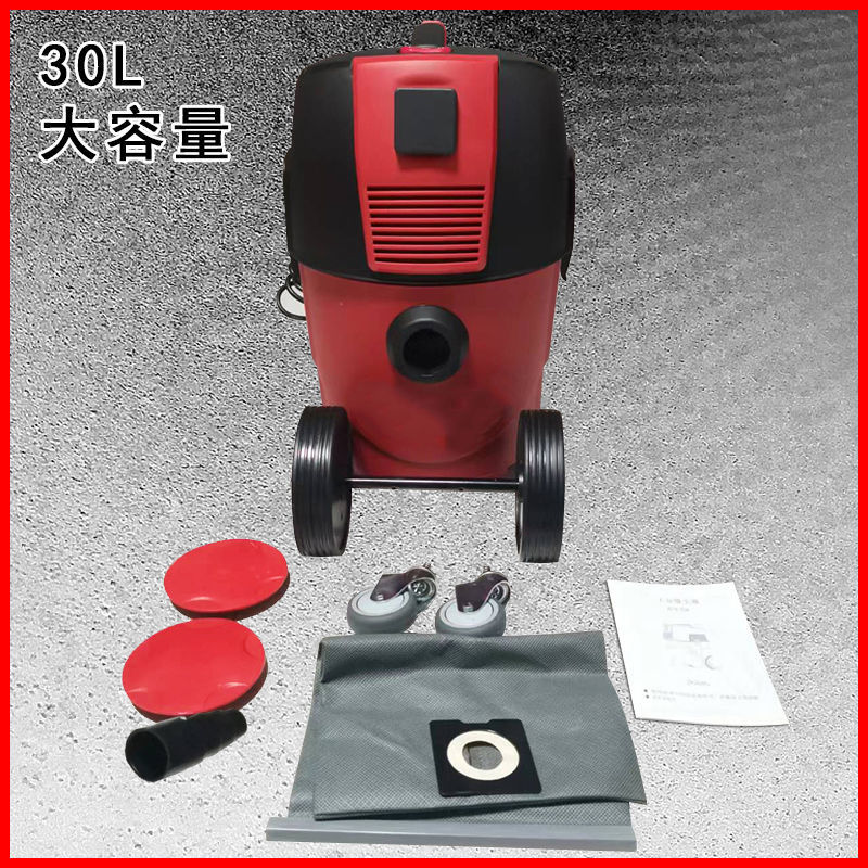 杰诺吸尘器工业连接墙面打磨机自带抖尘联动插座吸尘器大功率桶式--1600W自抖30升吸尘器高清大图