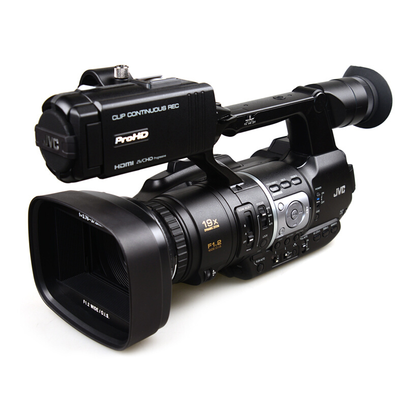 杰伟世(JVC )JY-HM360 活动会议套餐 高清 手持式 数码摄像机 摄录一体 黑色 400万有效像素 3.5英寸高清大图