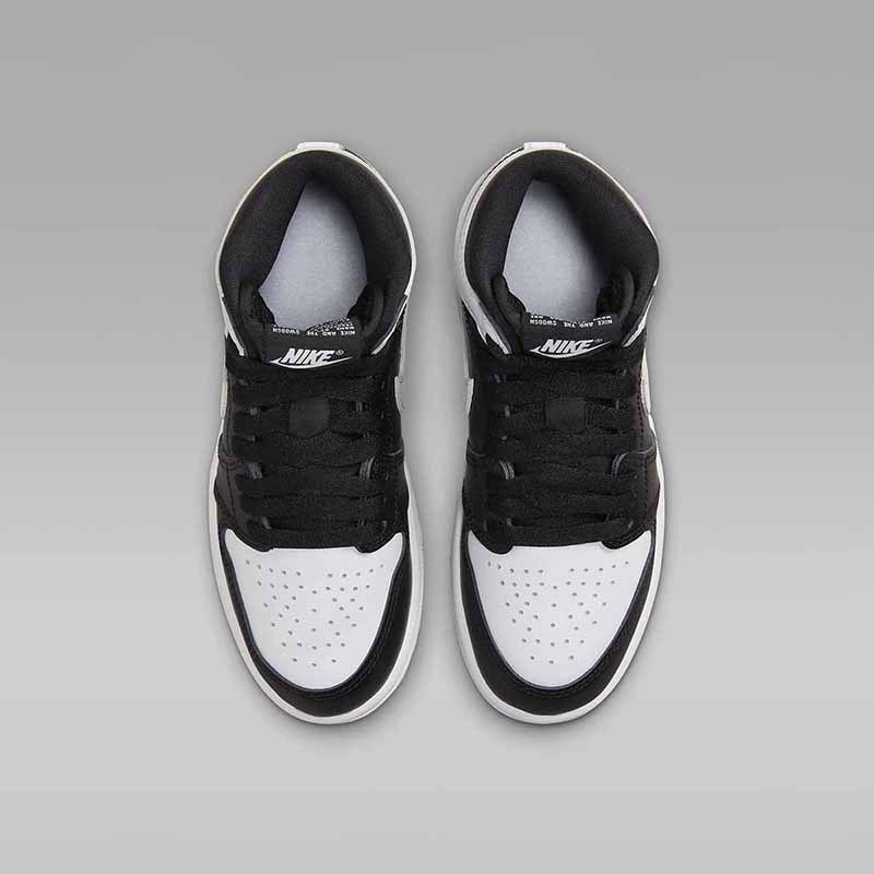 耐克airjordan1aj1黑白高帮儿童篮球鞋童鞋fd1412010