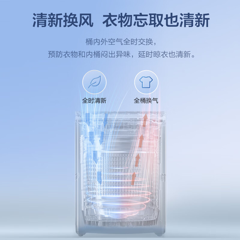 海尔(Haier)全自动波轮洗衣机10公斤大容量 直驱变频 6键自编程 国家补贴 家用租房 EB100B32Mate1高清大图