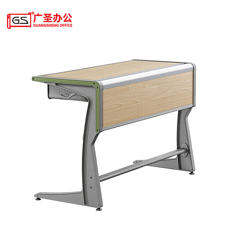 GS 学习桌培训桌椅教室 1200*486*760mm1桌2椅高清大图