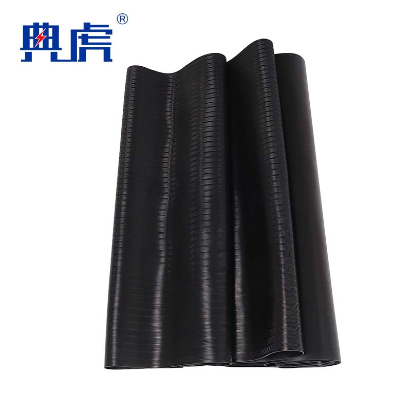 典虎 绝缘胶垫 黑色条纹 6kv 10米*1米*3mm 卷高清大图
