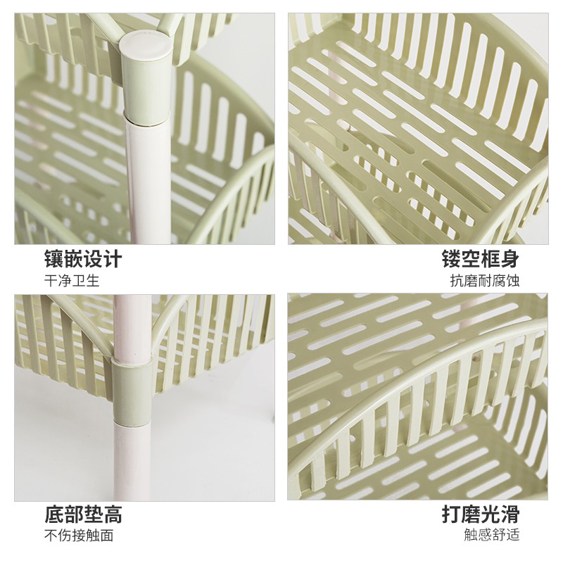 塑料多层整理架厨房零食浴室落地储物置物架子各种收纳收纳层架 三维工匠高清大图