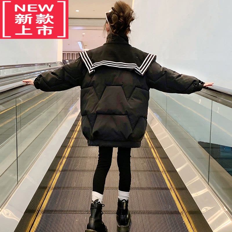 可莉允欧洲站女童棉服2022秋冬新款儿童棉袄洋气女孩外套棉衣中长款潮牌图片