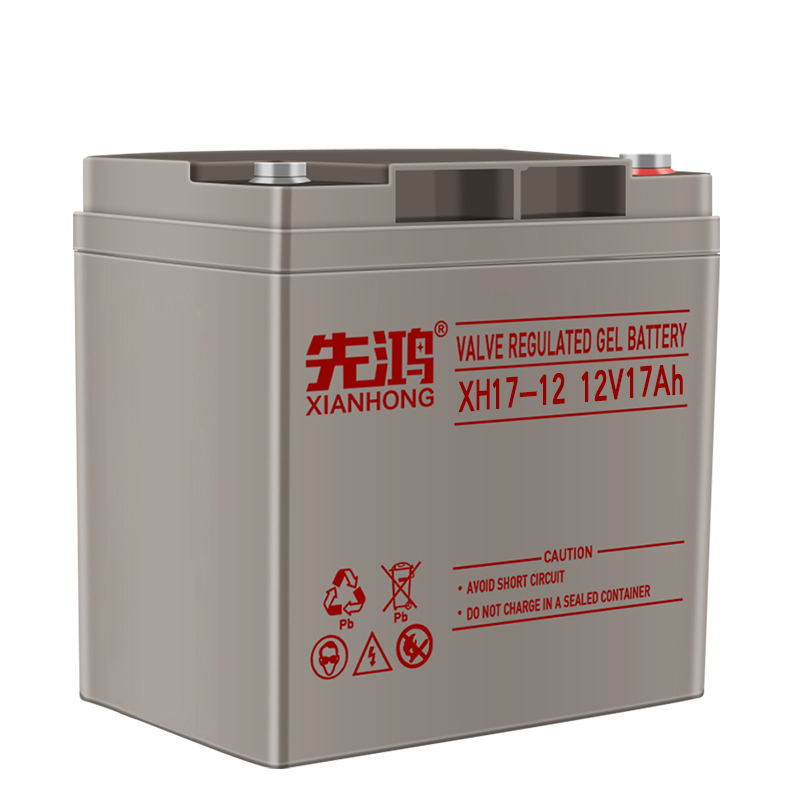 先鸿12V17AH免维护铅酸电池ups路灯照明太阳能应急EPS直流屏电瓶高清大图