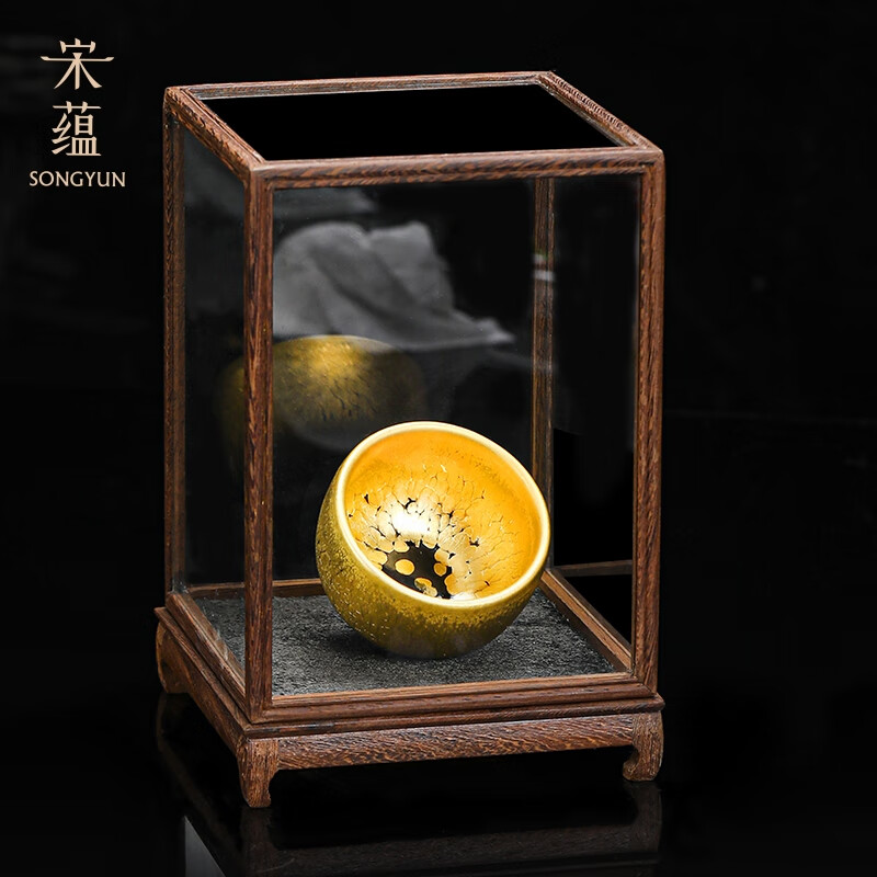 宋蕴 罗汉油滴盏对杯礼盒装 SY050702高清大图