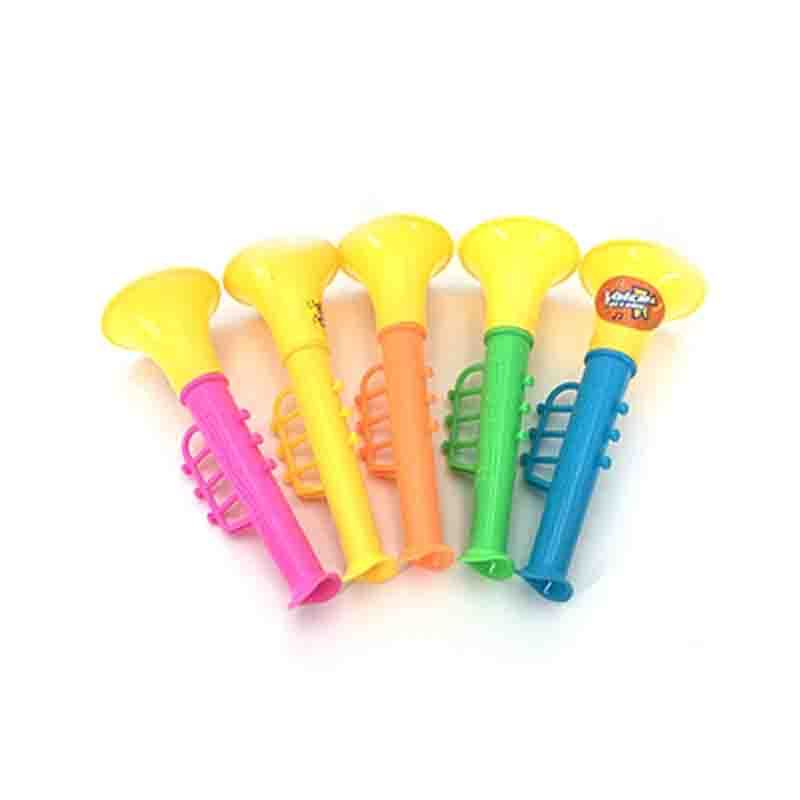 一套5个KID’S HOME TOYS 23389儿童小玩具可吹的双节小喇叭宝宝卡通塑料迷你喇叭吹乐器小礼物