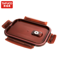日本泰福高(TAFUCO)耐热玻璃饭盒 带隔断保鲜盒 微波专用饭盒 玻璃便当盒 家用冰箱 收纳保鲜盒饭盒