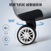 爱华仕(OIWAS) OCX6770-20 耐用拉杆箱万向轮旅行箱20英寸大容量女商务密码箱(单位:个)银色