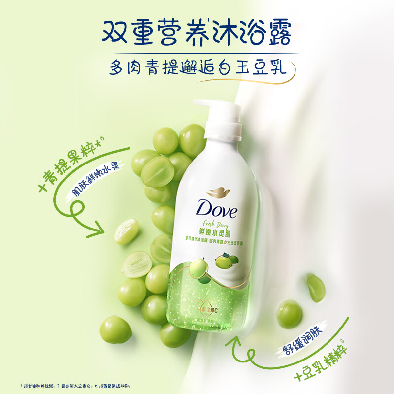 多芬(Dove)果奶沐浴露氨基酸滋润保湿多肉青提620g留香沐浴乳高清大图