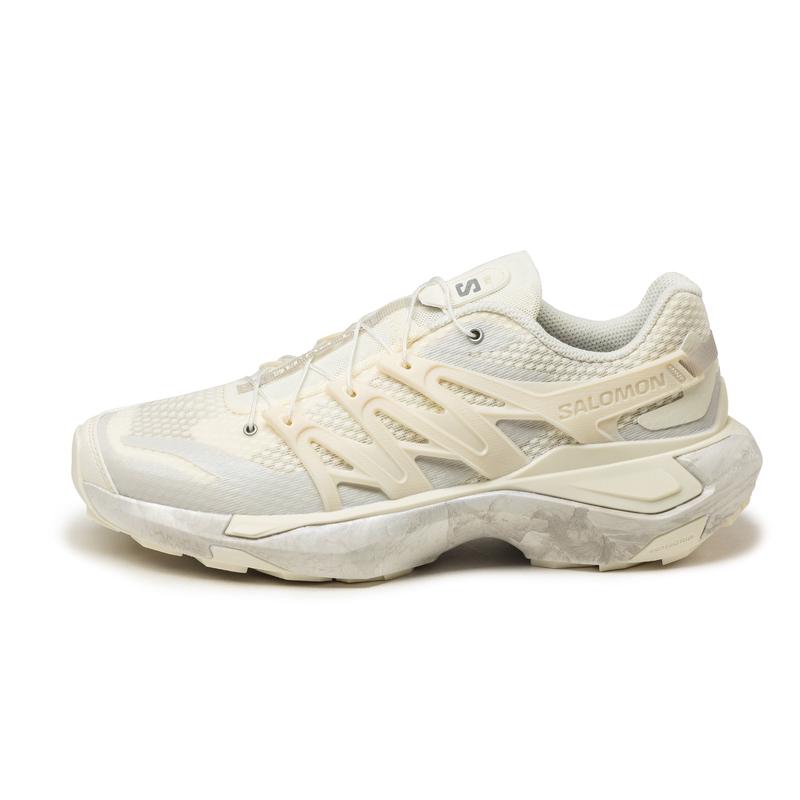 SALOMON女士运动鞋 XT PU.RE 耐磨防滑舒适透气支撑回弹户外运动鞋跑鞋 Vanilla_Ice_/_Glacier_Gray_/_S 46.5