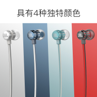 JBL T190BT蓝牙耳机无线入耳式耳机耳麦通用手机音乐耳塞低音黑红